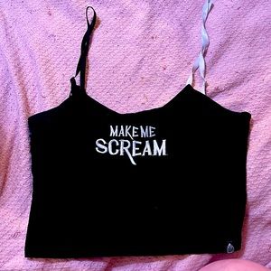 SOLD OUT ON WEBSITE EUC Halloween Forest Ink Make Me Scream Top, Large